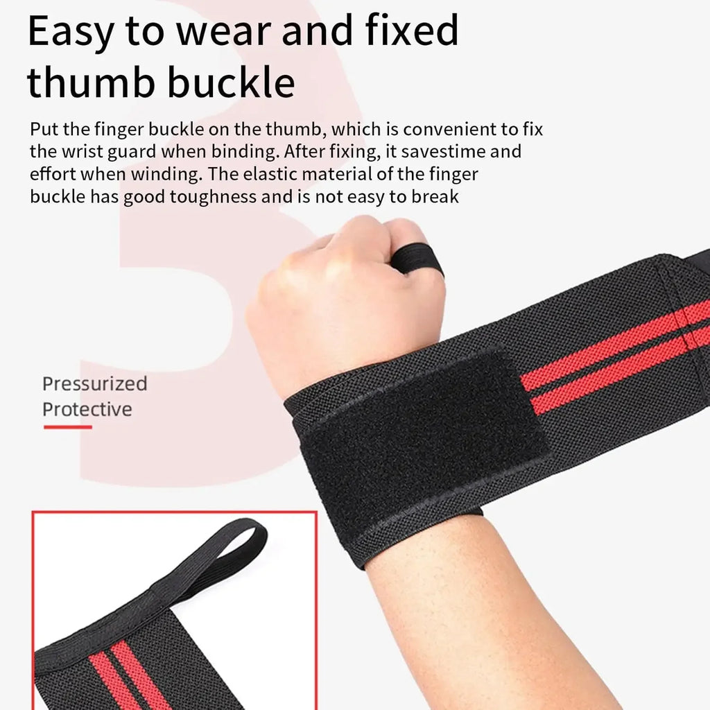 1/2pcs Elastic Wrist Wraps, Wrist Support Brace, Wrist Wraps Guard Wrist Band For Gym Weightlifting, Fitness Protection, Barbell