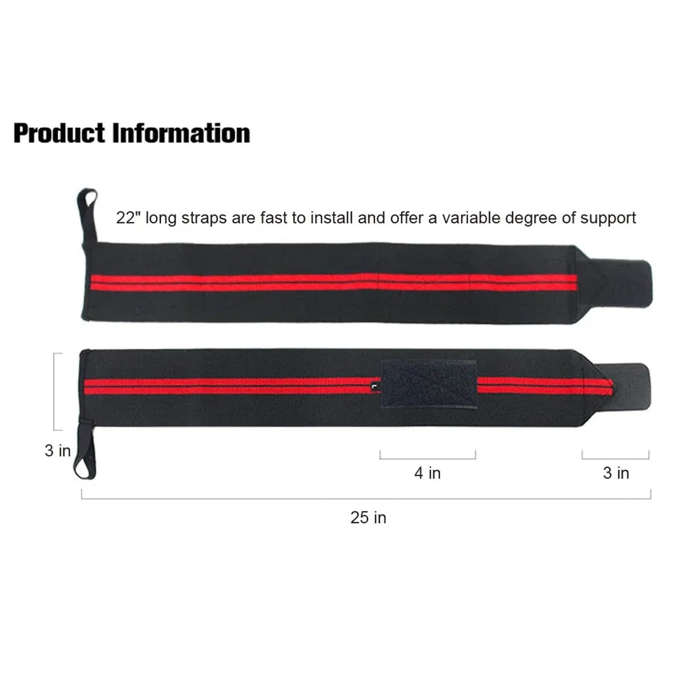 1/2pcs Elastic Wrist Wraps, Wrist Support Brace, Wrist Wraps Guard Wrist Band For Gym Weightlifting, Fitness Protection, Barbell