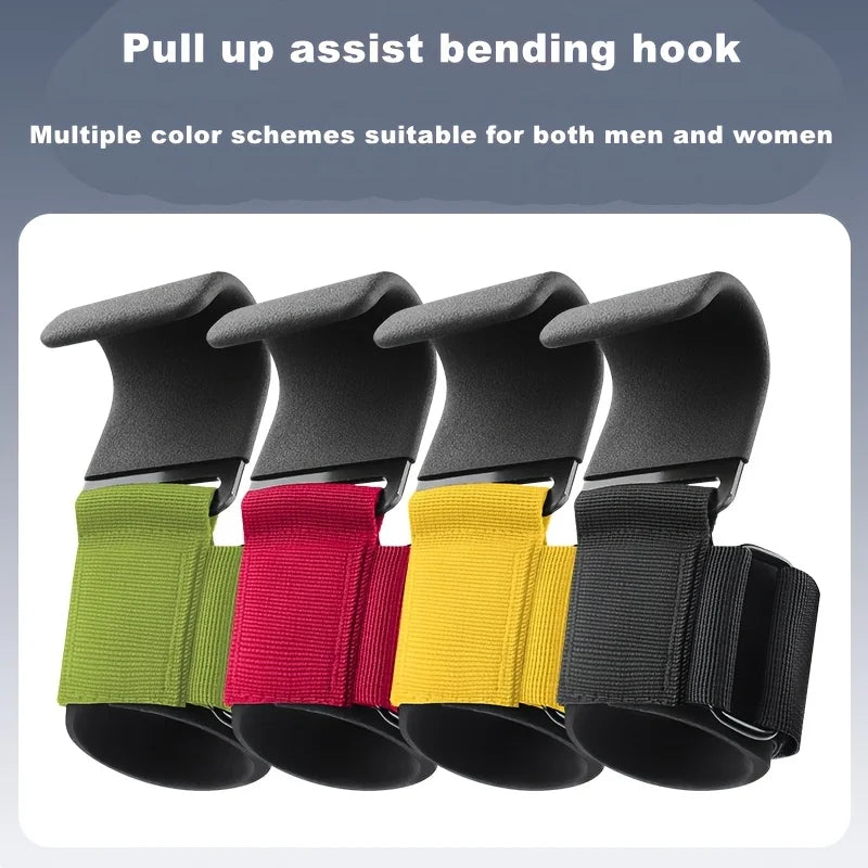 2pcs Assist Hook Weightlifting Hook Wrist Wraps, Non-Slip Deadlift Hooks, Pull-Up Hand Grips, Deadlift Grip Wrist Wraps
